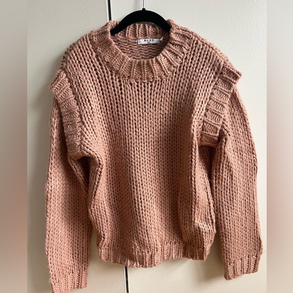 Wool Blend Shoulder Detail Knitted Sweater - Picture 3 of 7